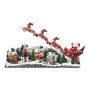 Christmas village with train & reindeer animated