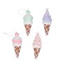 Ornaments ice cream 4 ass