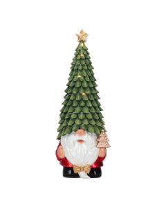 Gnome with led tree on head poly