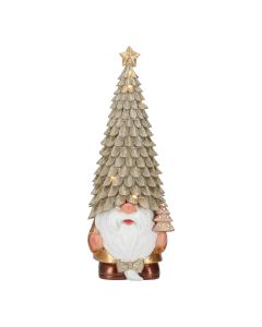 Gnome with led tree on head poly